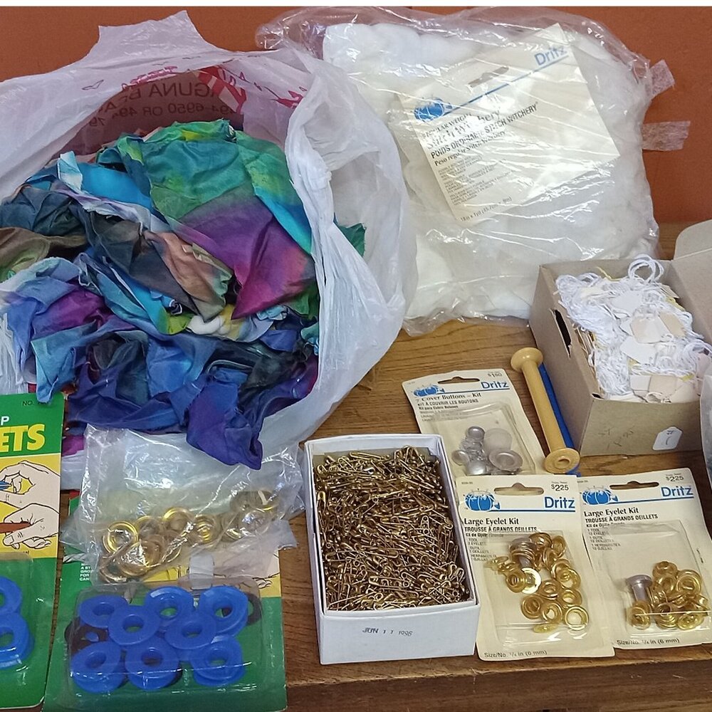 Sew Supplies, Grommets Eyelets Muslin Stitch Witchery Cover Button Saftey Pins